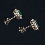 lady-di-emerald-diamond-cluster-entourage-earrings