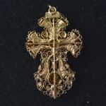 antique-dutch-cross-pendant-repousse-cannetille-work
