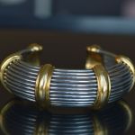 vintage-1980s-steel-18k-gold-bracelet