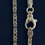 solid-yellow-14k-gold-byzantine-link-necklace-in-excellent-condition