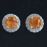 diamond-round-halo-cluster-stud-earrings-spessertite-mandarin-garnet-kimberly-certified-natural-diamonds-18k-yellow-gold