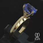 18k-gold-stackable-2lips-ring-3-ct-tanzanite-dutch-design-david-aardewerk