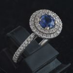 18k-white-gold-round-halo-cluster-ring-sapphire-kimberly-certified-natural-diamond