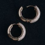 pink-gold-pave-set-3-ct-lab-grown-diamond-huggie-hoop-ear-rings