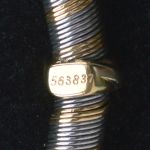 1985-cartier-steel-gold-bracelet-with-box-and-papers