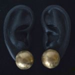 1960s-robust-14k-gold-domed-half-ball-clip-earrings