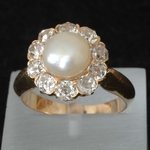 genuine-orient-pearl-ring-set-with-ten-old-mine-cut-diamonds