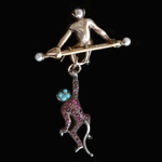 gold-silver-rose-cut-diamonds-rubies-turquoise-sapphire-pearls-monkey-brooch