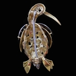 yellow-gold-platinum-broche-bird-single-cut-diamonds-ruby