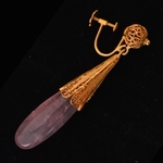 rose-quartz-filigree-gold-ear-pendants