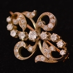 french-art-nouveau-old-mine-diamond-platinum-gold-brooch
