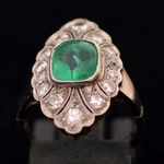 art-deco-buff-top-cut-emerald-diamond-ring