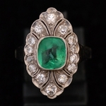 art-deco-buff-top-cut-emerald-diamond-ring