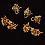 18k-gold-italian-dress-set-gold-cufflinks-studs-diamonds-rubies-multicolored-enamel-onyx-masks