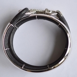 18k-gold-leather-diamond-fashion-forward-bracelet-oromalia-salvatore-barberi