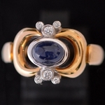 vintage-gold-ring-georg-jensen-diamond-sapphire-ring