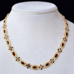 antique-garnet-pearl-gold-filigree-necklace