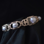 white-gold-grey-pearl-art-deco-bracelet