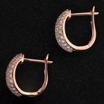 pink-gold-pave-set-diamond-creole-ear-studs