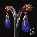18k-pink-gold-2lips-colours-tanzanite-and-unheated-ruby-earrings-design-david-aardewerk