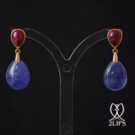 18k-pink-gold-2lips-colours-tanzanite-and-unheated-ruby-earrings-design-david-aardewerk