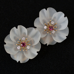 carved-rock-crystal-diamond-ruby-gold-flower-earrings-earclips