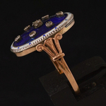 19th-century-18k-gold-blue-enamel-etoile-ring