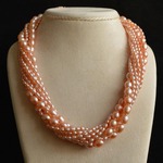 pretty-pink-pearl-torsade-necklace-wedding-dress