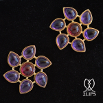 2lips-tulip-keukenhof-flower-earstuds-earrings-dutch-design-amethyst-rubellite-tourmaline-david-aardewerk-18k-gold