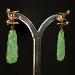 antique-jadeite-jade-14k-gold-diamond-earpendants-earrings-chinese-symbol-queen