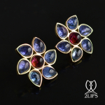 2lips-tulip-keukenhof-flower-earstuds-earrings-dutch-design-tanzanite-rubellite-tourmaline-david-aardewerk-18k-gold